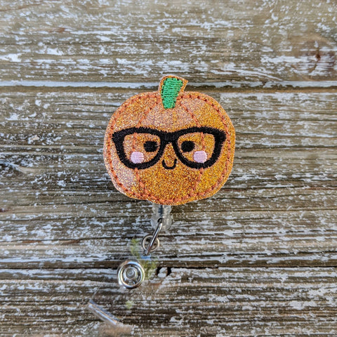 Cute Pumpkin Badge Reel